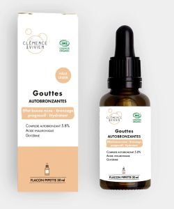 Gouttes autobronzantes - Hâle léger BIO, 30 ml